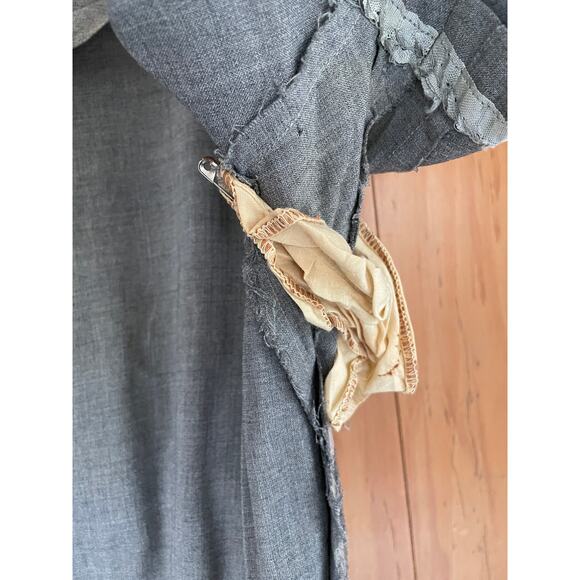 1950s Gray Wiggle Dress by Roseweb NY – Vintage Sheath with Side Zip - Picture 11 of 14